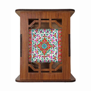 Shima Pattern – Persian Design Wooden Pen Holder for Workspace