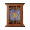 Boostan Motif – Traditional Persian Wooden Pen Holder for Desk