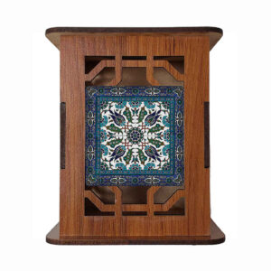 Safa Pattern – Elegant Wooden Pen Holder with Persian Motifs