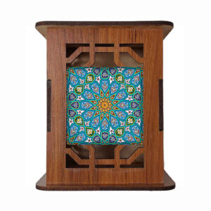 Firouze Style – Persian Inspired Wooden Pen Holder for Desk