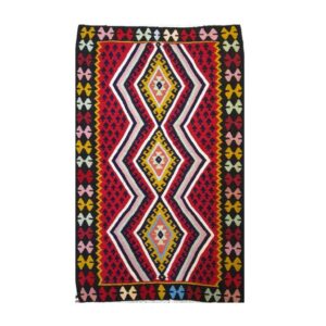 Aran Geometric Kilim Rug – Authentic Handwoven Persian Wool from Ardabil