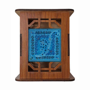 Aroosha Edition – Wooden Desk Pen Holder with Persian Motif