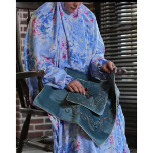Islamic Namaz Chador with Sleeves for Women Ideal for Praying – Floral Pattern Samin