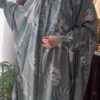 Islamic Namaz Chador with Sleeves for Women Ideal for Praying - Floral Pattern Samin