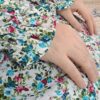 Islamic Namaz Chador with Sleeves for Women Ideal for Praying - Floral Pattern Helma
