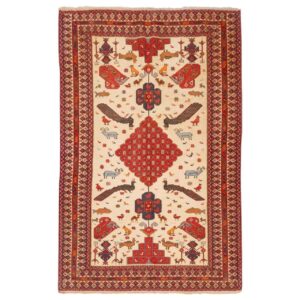 Peacock Motif Vintage Sirjan Kilim Rug – Handwoven Persian Wool