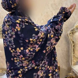 Islamic Namaz Chador with Sleeves for Women Ideal for Praying – Floral Pattern Azar
