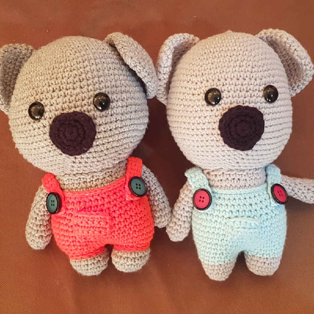 Amigurumi Stuffed Koala Animal – Handmade Crochet Plush Toy | Cozy & Cuddly