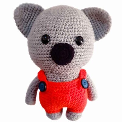Amigurumi Stuffed Koala Animal – Handmade Crochet Plush Toy | Cozy & Cuddly