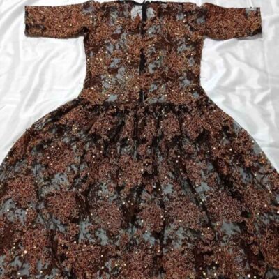 Iranian Women's Traditional Kurdish Dress, Minoo Model, with Decorative Beadwork