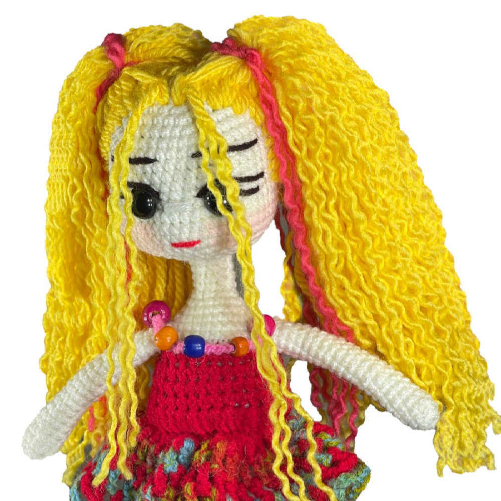 Amigurumi Handmade Crochet Doll – Shiny Model Soft Plush