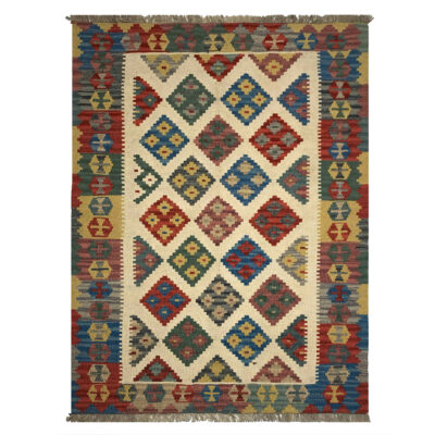 Traditional Qashqai Kilim Rug - Authentic Handwoven Persian Wool>Product SKU <DKP-8597541