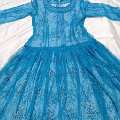 Iranian Women's Traditional Kurdish Dress, Ocean Model, with Decorative Beadwork