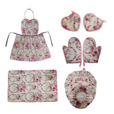 9 Piece Kitchen Apron Set Model Soroush