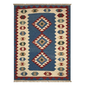 Light Green Kilim Rug from Khorasan – Authentic Handwoven Persian Wool