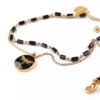 Black Chain Ankle Bracelet Model Dragonfly