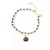 Black Chain Ankle Bracelet Model Dragonfly