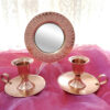 Persian Copper Mirror Frame & Candlesticks Set – Miracle Design