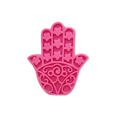 Islamic Hamsa Figural Candles – Fatima Hand Paraffin Wax Candles for Religious Gifting (2-Pack)