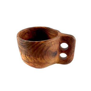 Rustic Wooden Cup – Handcrafted Camping Cup Model Nila