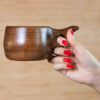 Rustic Wooden Cup - Handcrafted Camping Cup Model Arko