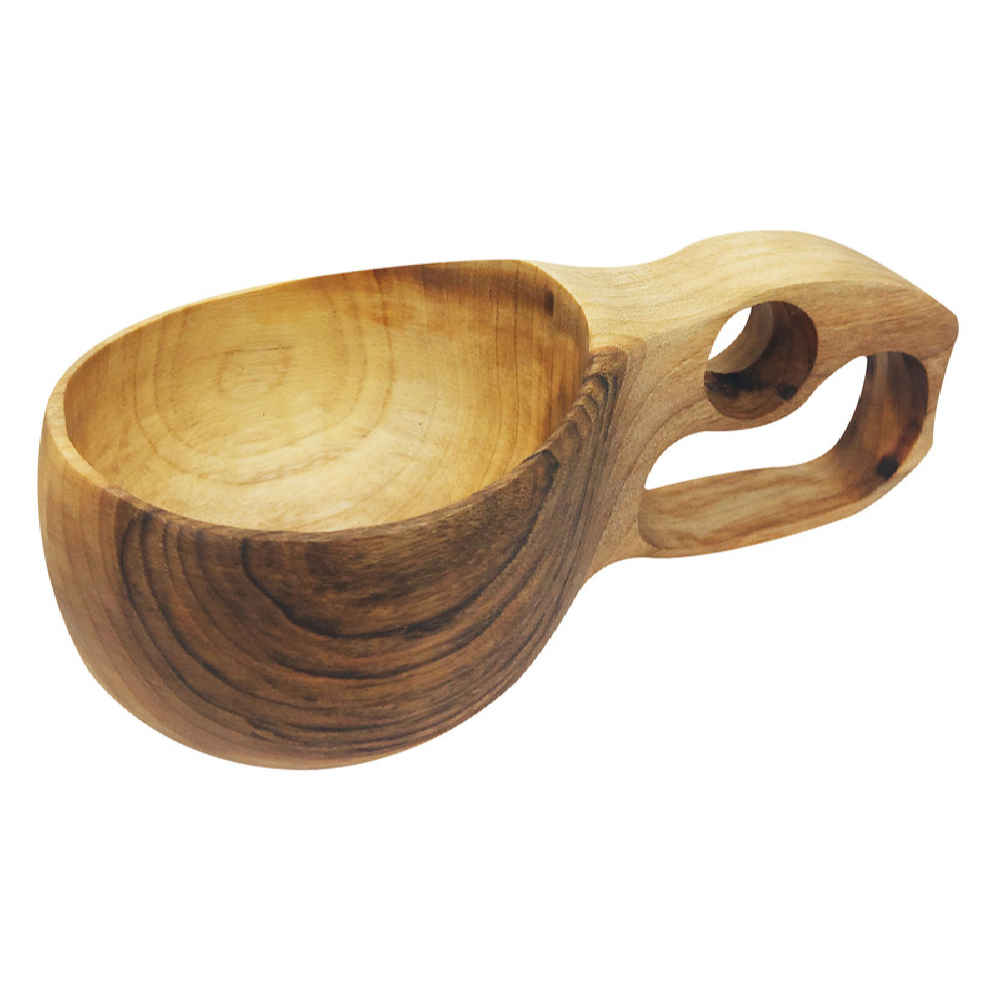 Rustic Wooden Cup – Handcrafted Camping Cup Model Toomaj