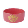 Hand-Painted Decorative Pottery Bowl - Pink Eye Model