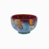 Hand-Painted Decorative Pottery Bowl - Ehyaei Brown Floral Design