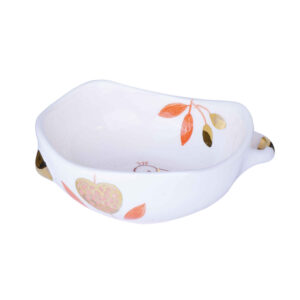 Hand-Painted Decorative Pottery Bowl – Morgh Bird White Design