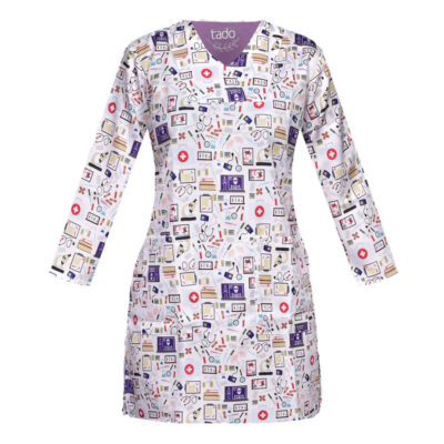 Modern Women's Medical Scrub Top – Versatile Comfortable Healthcare Uniform