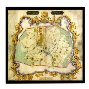 Persian PVC Print with Frame – Old Tehran Wall Art