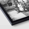 Persian Black and White PVC Print with Frame - Ghajarieh Wall Art