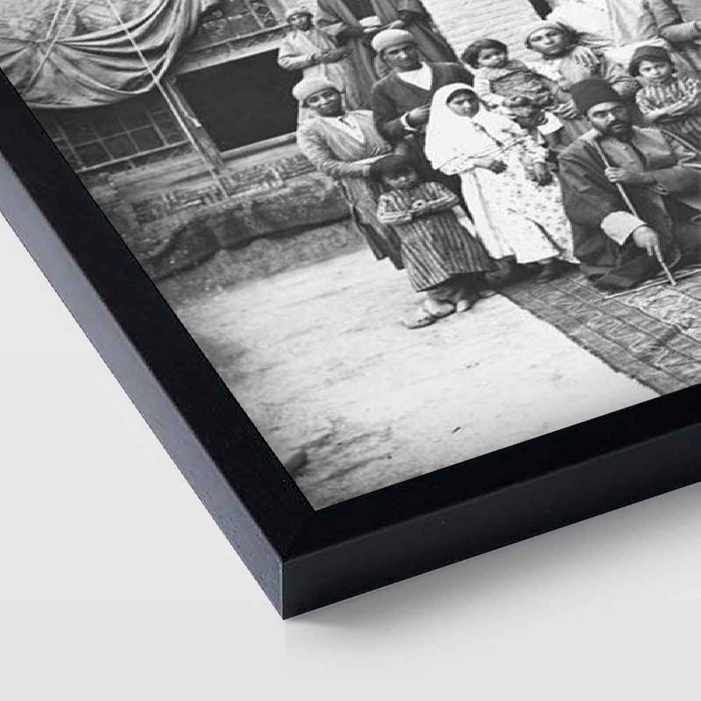 Qajar Ghajarieh Backlit Print Wall Panel – Persian Historical Art
