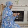 Islamic Namaz Chador with Sleeves for Women Ideal for Praying - Floral Pattern Angela