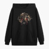 Men's Persian Style Black Hoodie Model Pirooz