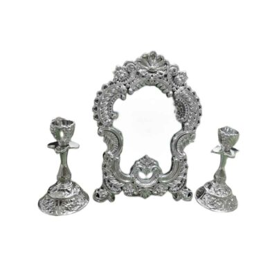 Persian Mirror Frame & Candlesticks Set – Zarin Design
