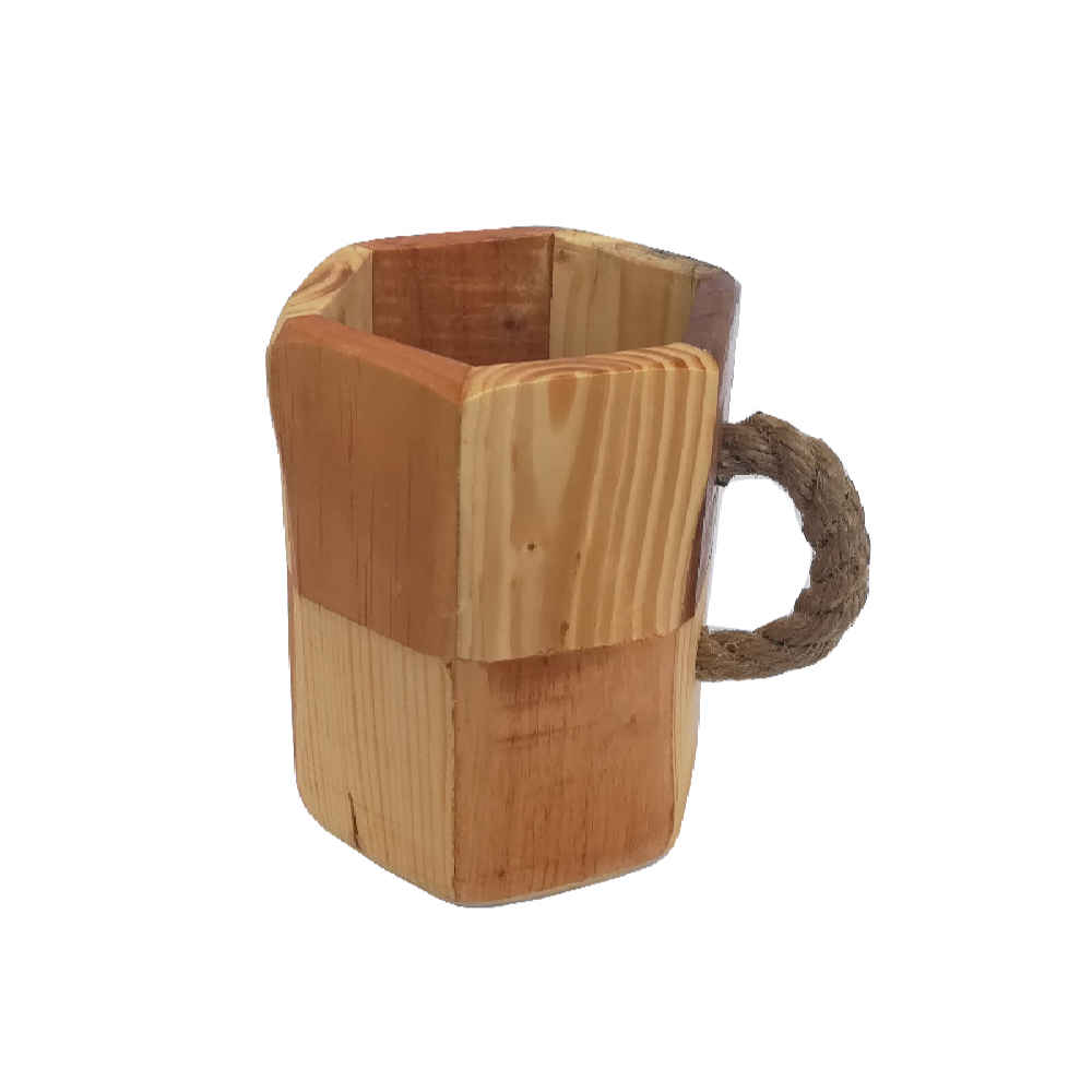 Rustic Wooden Cup – Handcrafted Camping Cup Model Dream