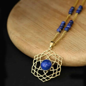 Persian Brass Necklace Artistic Model Kahkeshan