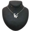 Persian Silver Necklace with Minimalist Calligraphy Janan