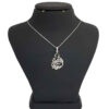 Persian Silver Necklace with Minimalist Calligraphy Yalda