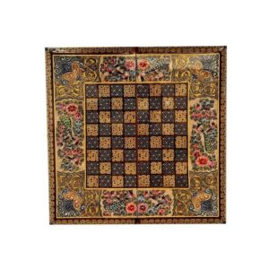 Persian Inlaid Wooden Marquetry Chess Board Model Laya