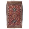 Traditional Qashqai Geometric Kilim Rug - Vintage Persian Wool