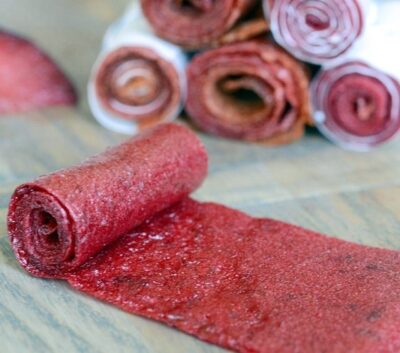 Persian Homemade Red Plum Lavashak – Traditional Sour Fruit Leather Roll, 800g