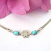 Silver Bracelet with Turquoise Gemstone for Women Kian