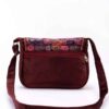 Bohemian Crossbody Shoulder Bag with Persian-Inspired Paisley Pattern