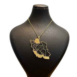 Minimalist Necklace Model Iran’s Map