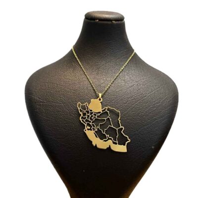 Stainless Steel Iran Map Necklace - Heritage Design