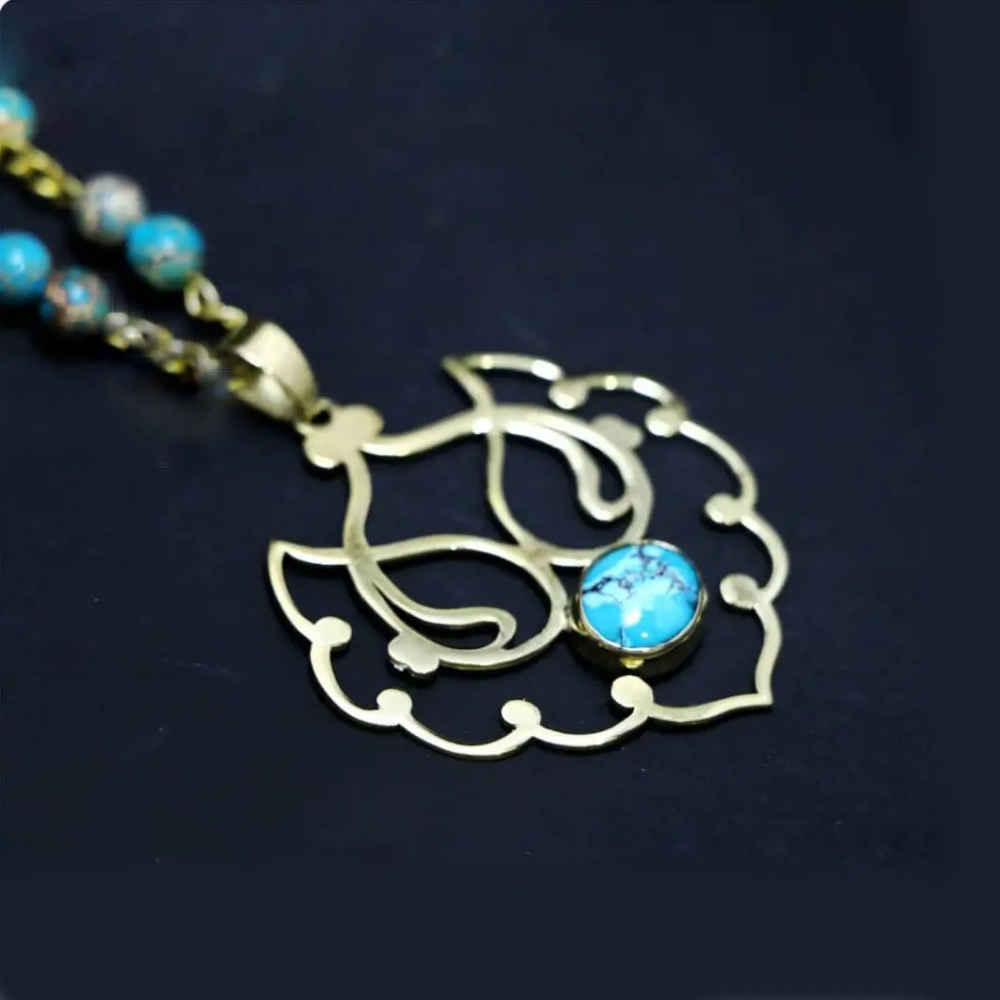 Persian Brass Necklace Artistic Model Fereshteh