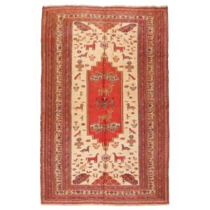 Parandegan Vintage Sirjan Kilim Rug – Authentic Handwoven Wool Textile