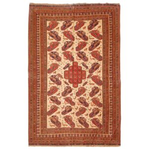 Vintage Sirjan Kilim Rug with Crowded Design – Handwoven Wool